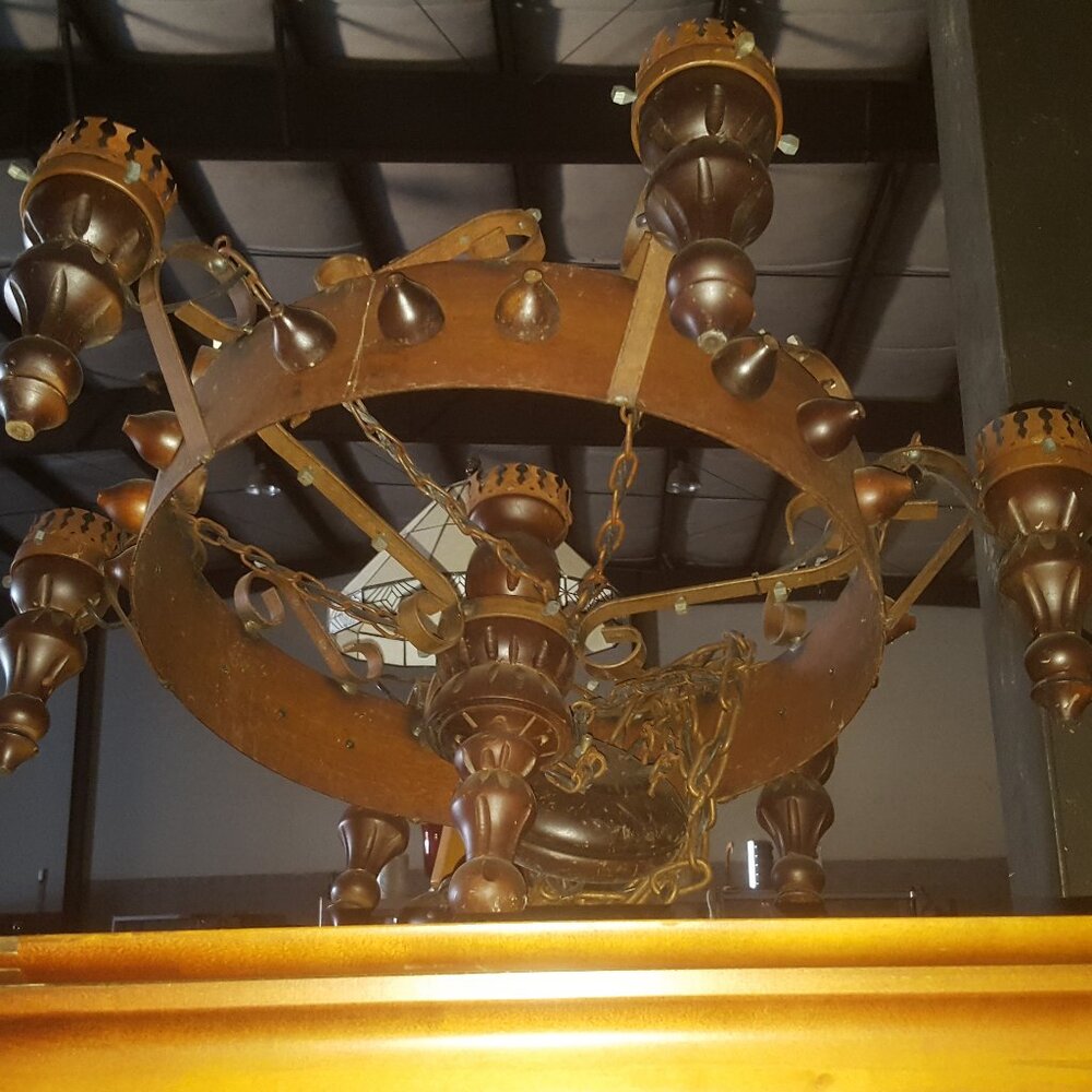 Light fixture Hanging rustic new 6 light